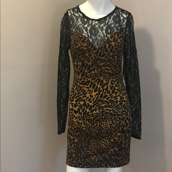 NWT GUESS Long Sleeve Dress - Picture 1 of 8